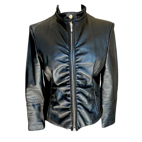VINTAGE WILSONS LEATHER MAXIMA MOTO JACKET SIZE MEDIUM WOMEN’s SIZE MEDIUM